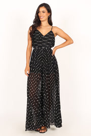Petal and Pup USA Rompers Hilary Wide Leg Jumpsuit - Black (Wedding Guest)