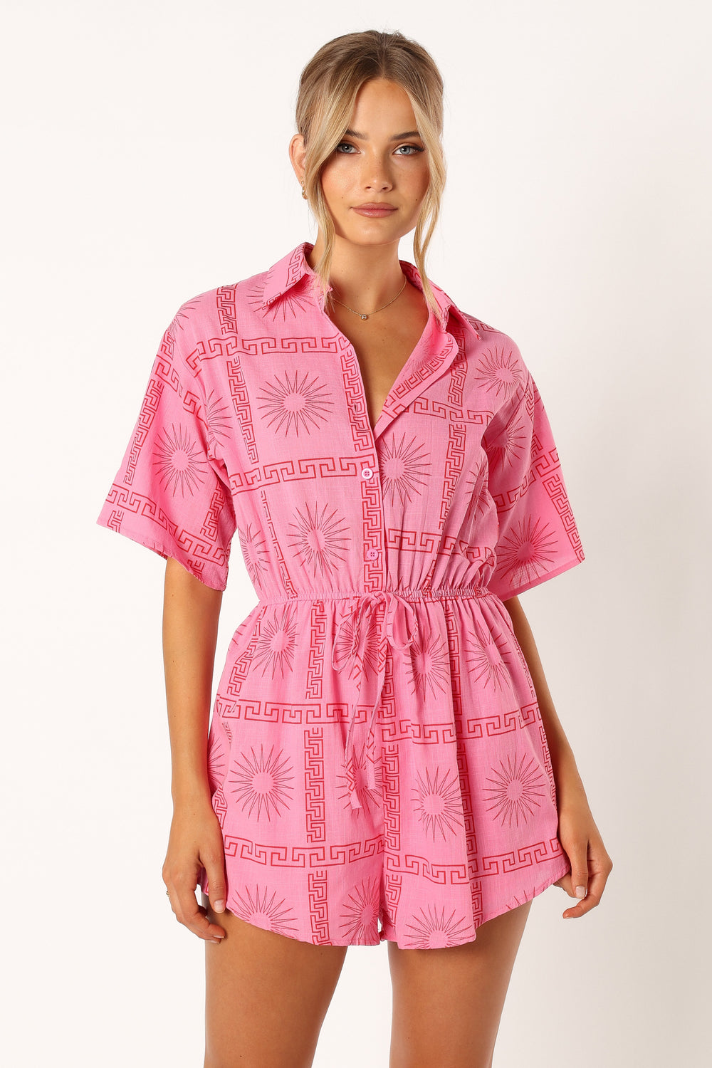 Petal and Pup USA Rompers Ilios Romper - Pink Print