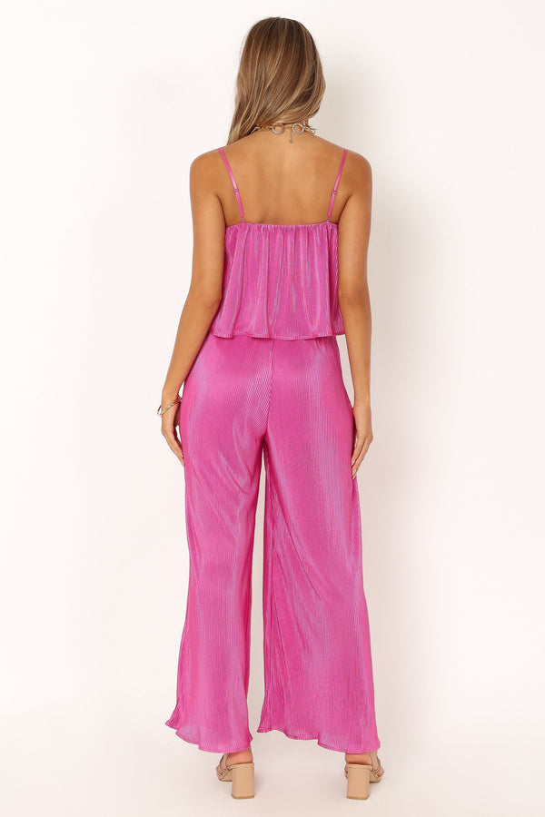 Petal and Pup USA Rompers Jillian Plisse Jumpsuit - Orchid