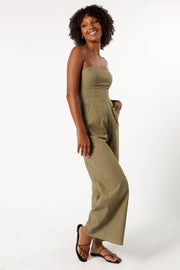 Petal and Pup USA Rompers Jodie Strapless Jumpsuit - Olive
