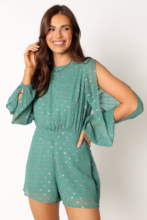 Petal and Pup USA Rompers Karma Romper - Teal