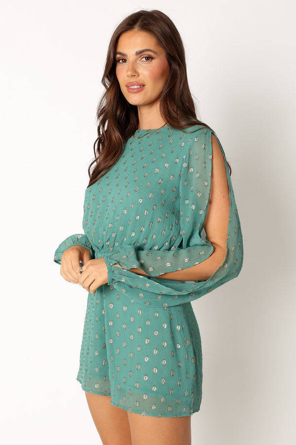 Petal and Pup USA Rompers Karma Romper - Teal