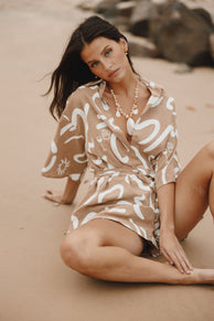 Petal and Pup USA Rompers Kellie Romper - Tan