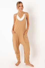 Petal and Pup USA Rompers Kenny Jumpsuit - Tan