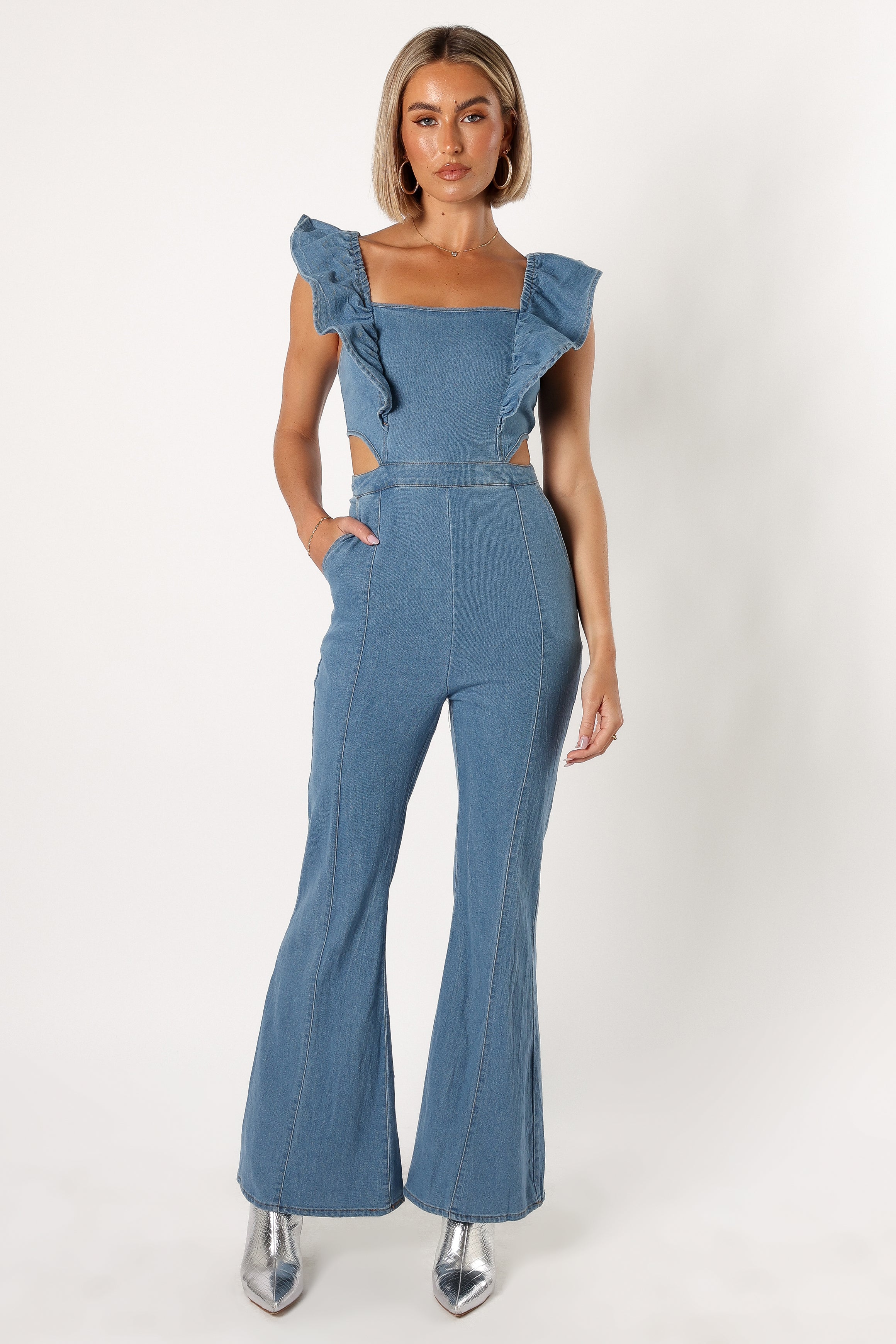 Petal and Pup USA Rompers Kimmie Jumpsuit - Medium Denim