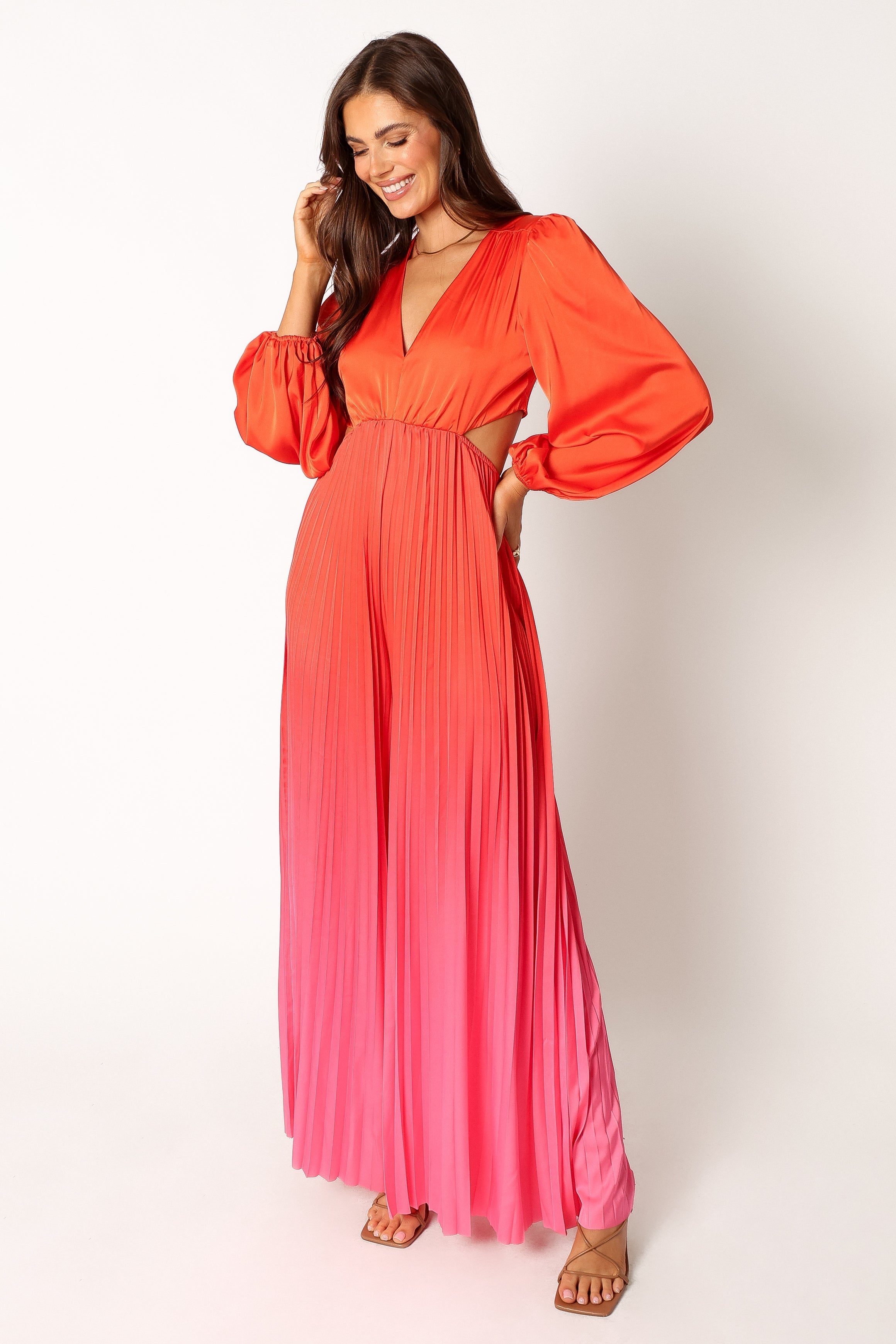 Petal and Pup Women's Krista Gradient Jumpsuit - Red