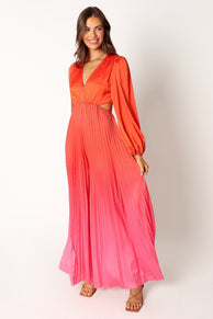 Petal and Pup USA Rompers Krista Gradient Jumpsuit - Red