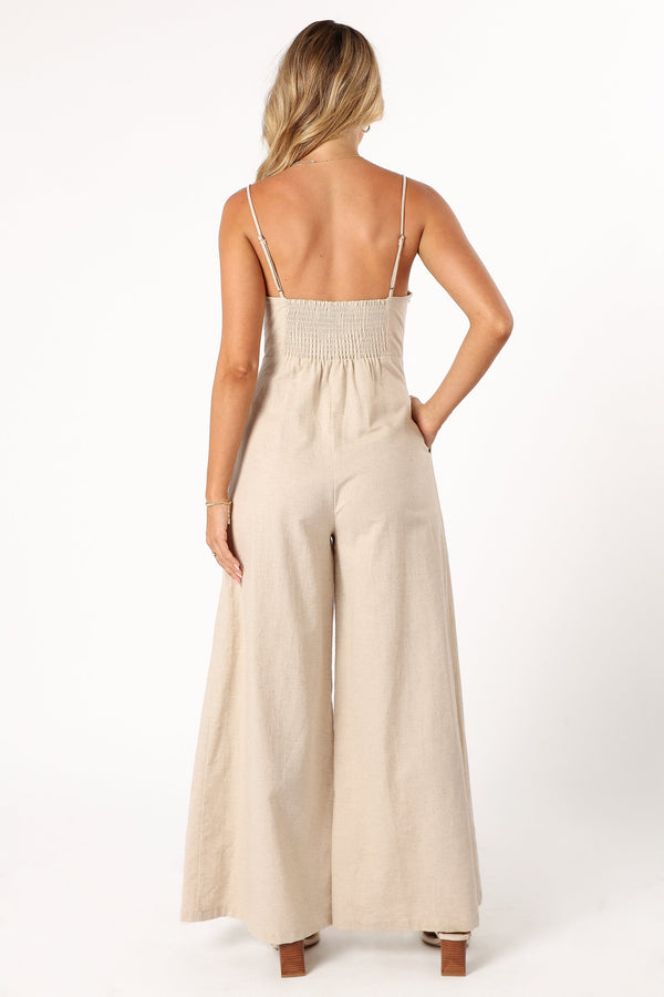 Petal and Pup USA Rompers Lila Jumpsuit - Oatmeal