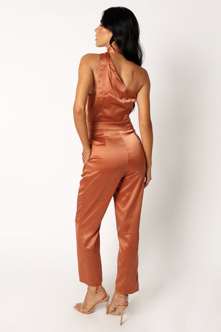 The Maya Halter-Neck Printed Jumpsuit