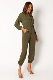 Petal and Pup USA Rompers Millie Utility Jumpsuit - Olive