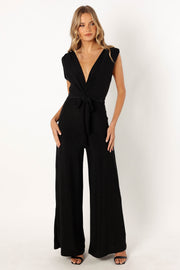 Nora Wide Leg Jumpsuit - Black - Petal & Pup USA