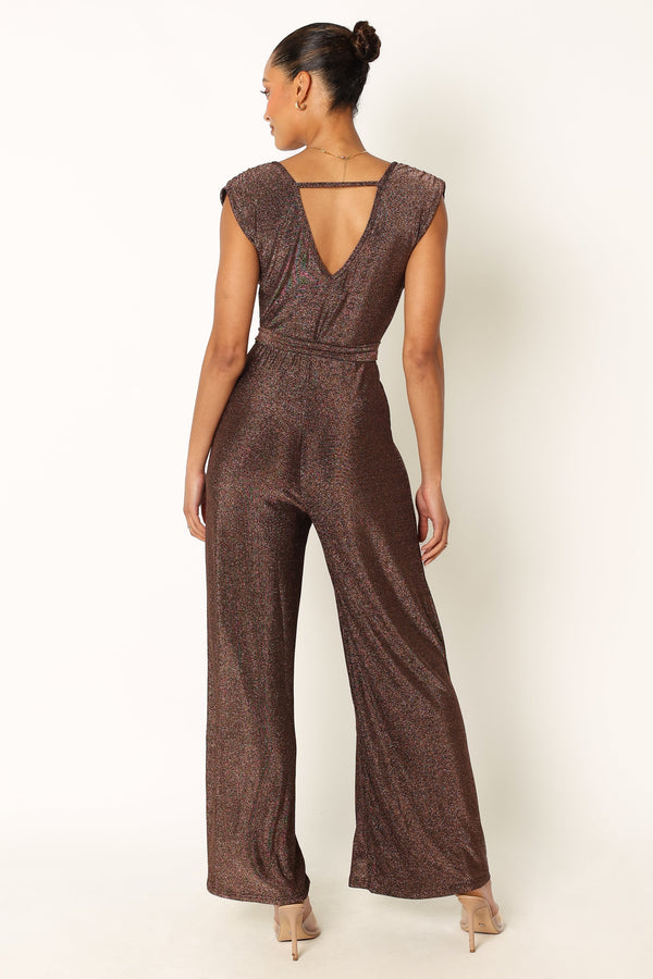 Petal and Pup USA Rompers Nora Wide Leg Jumpsuit - Chocolate