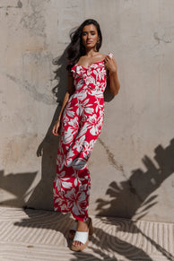 Petal and Pup USA Rompers Parker Frill Jumpsuit - Red