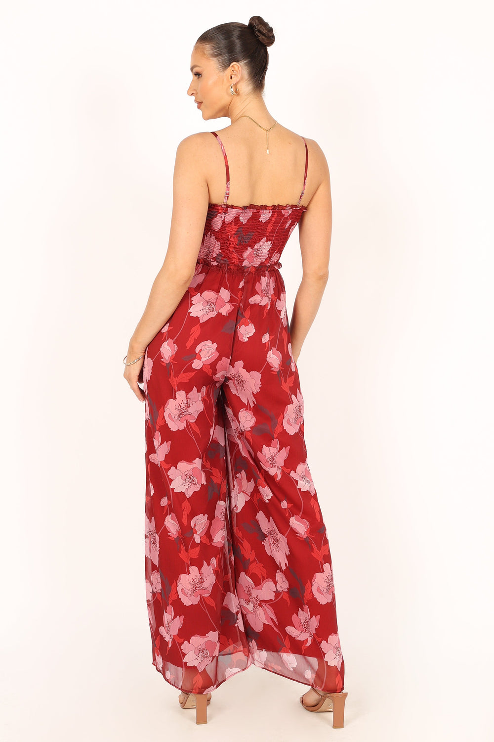 Petal and Pup USA Rompers Quinn Wide Leg Jumpsuit - Scarlet