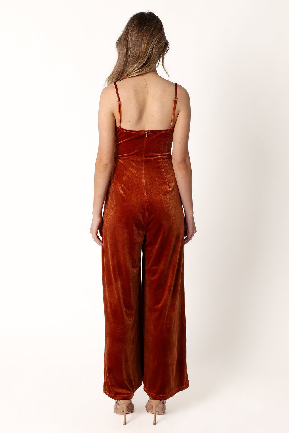 Petal and Pup USA Rompers Quinnie Velvet Jumpsuit - Amber