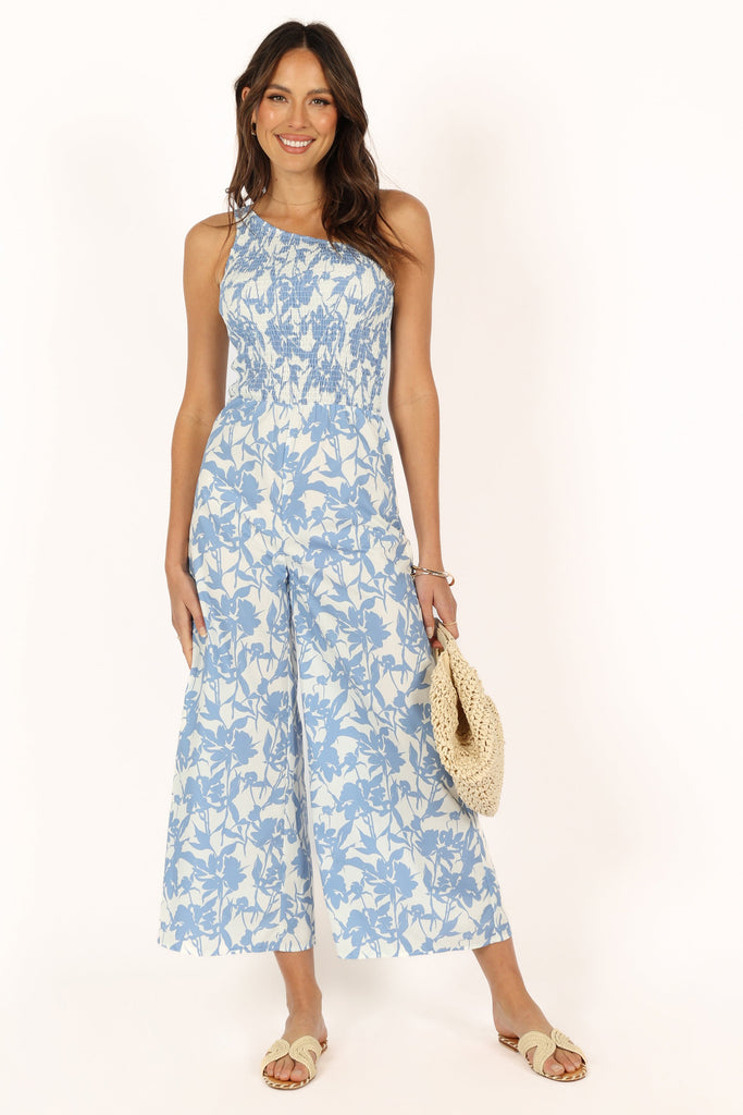 Zahara Wide Leg Jumpsuit - Floral