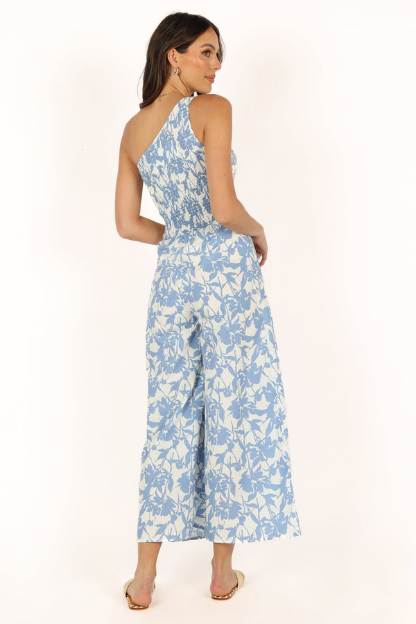 Petal and Pup USA Rompers Rae Jumpsuit - Blue Floral