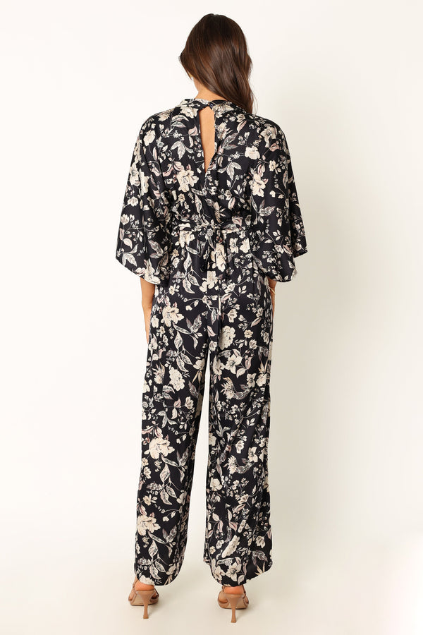 Petal and Pup USA Rompers Sasha Jumpsuit - Black Floral