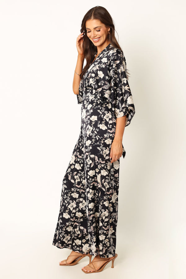 Petal and Pup USA Rompers Sasha Jumpsuit - Black Floral