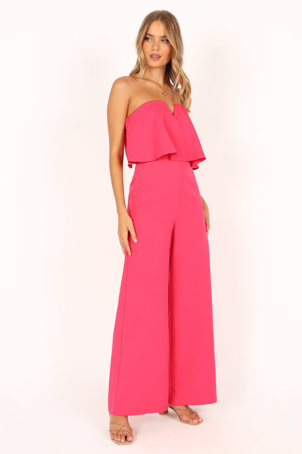 Petal and Pup USA Rompers Sonny Strapless Jumpsuit - Hot Pink