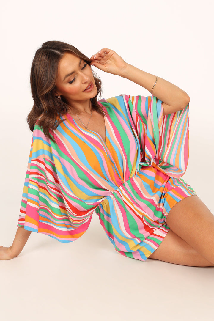 Wendy Kimono Romper Multi Petal & Pup USA