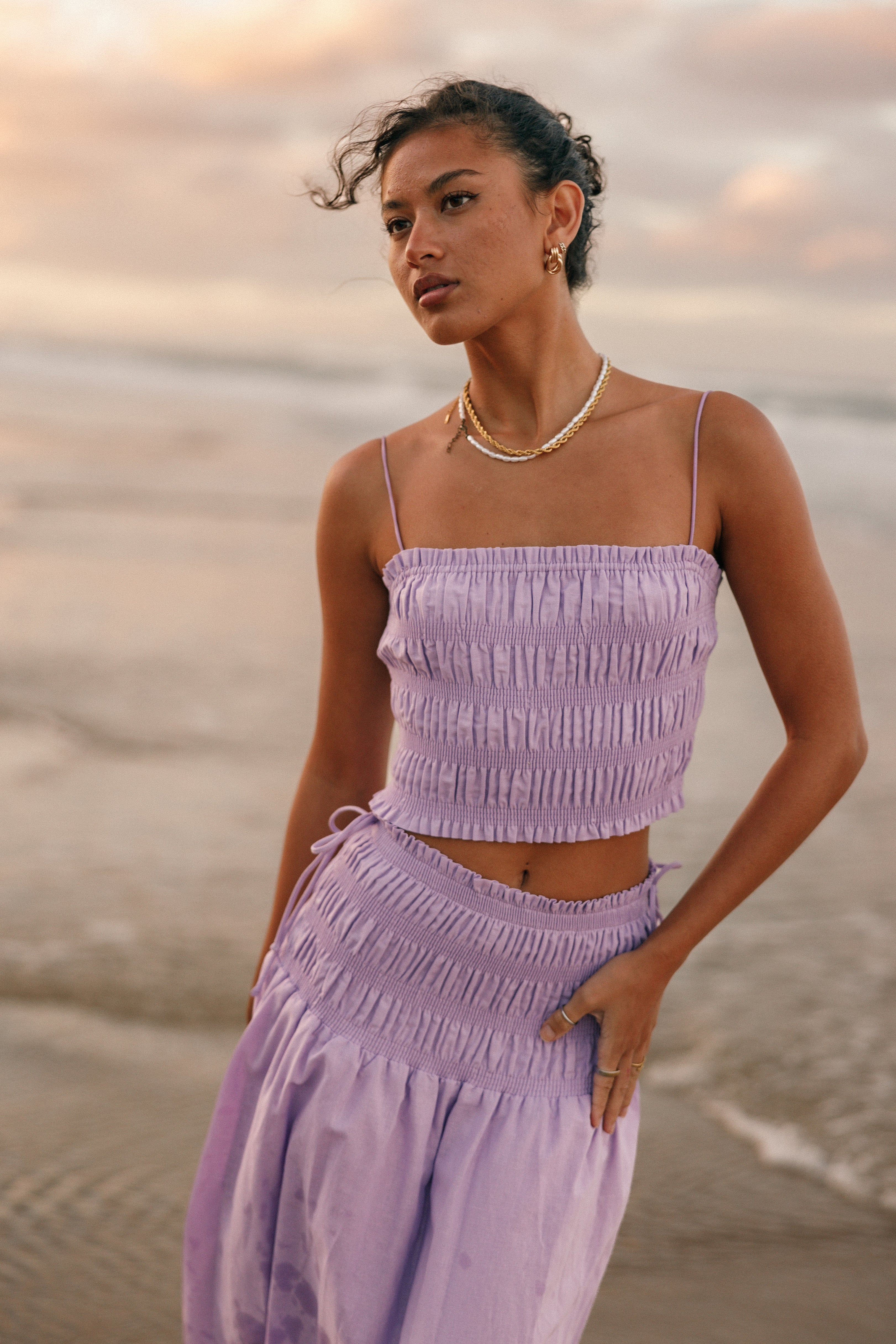 Adine Two Piece Set - Lilac | Petal & Pup USA