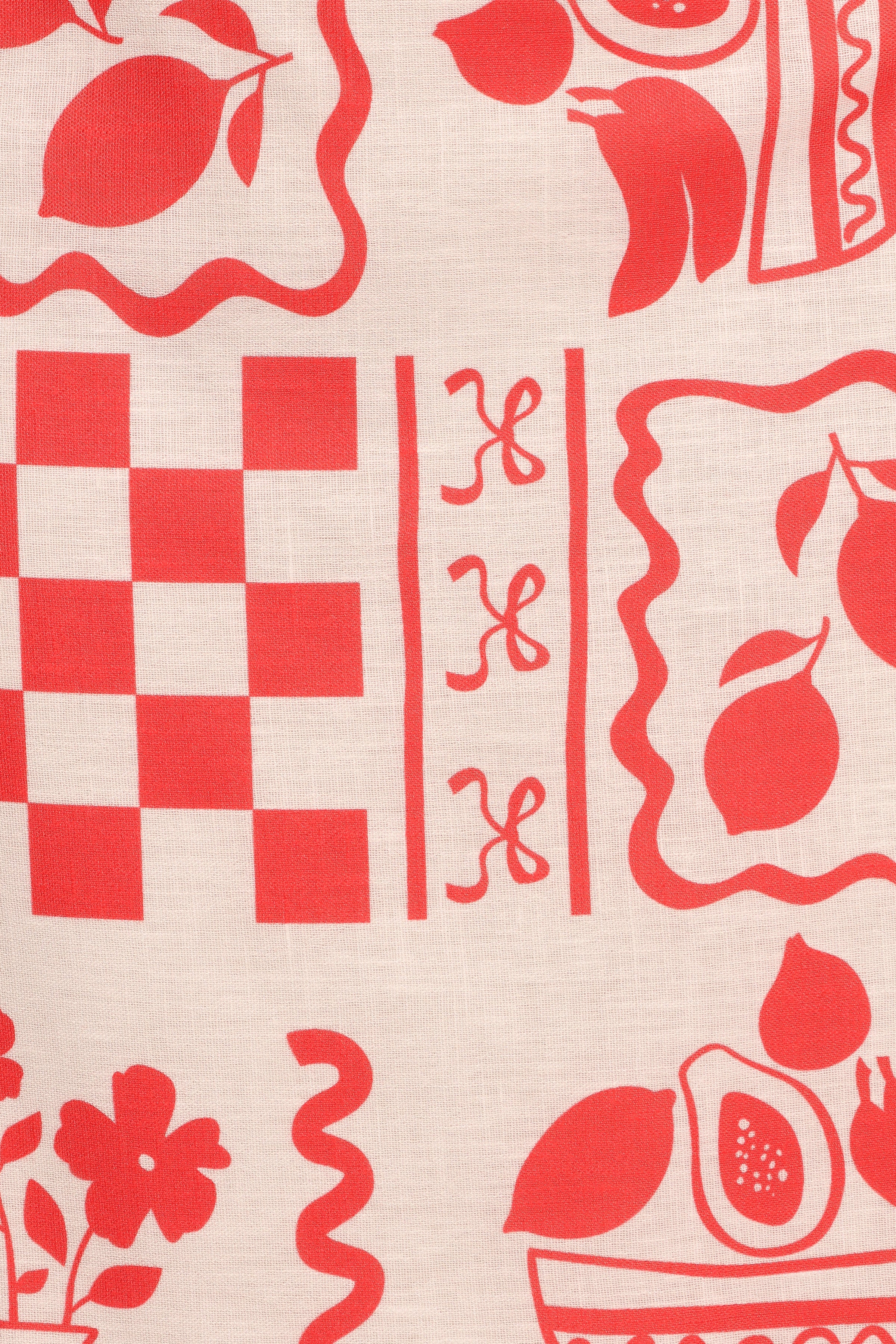 Petal and Pup USA SETS Albanie Skirt Set - Red Print