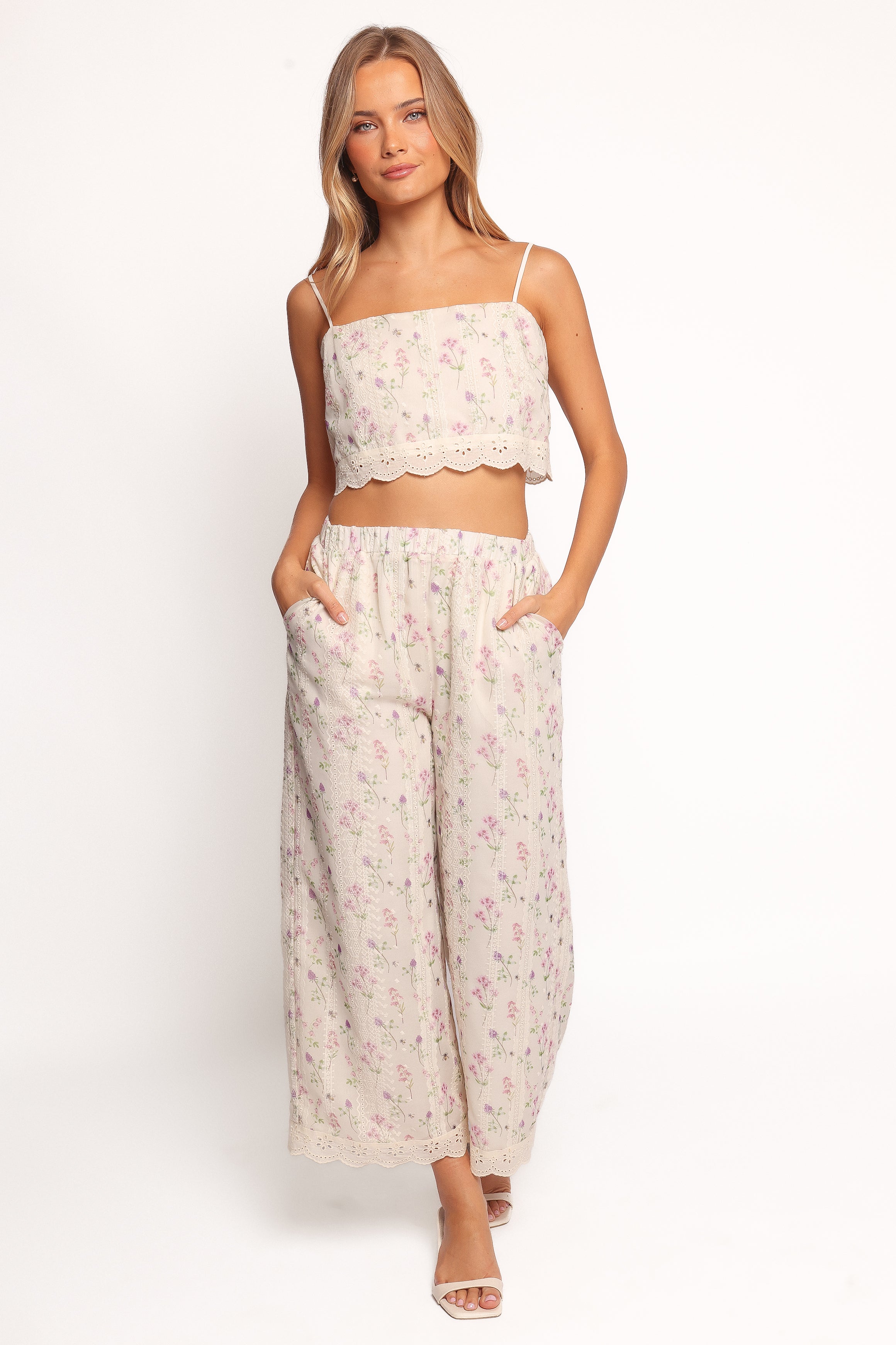 Petal and Pup USA SETS Alison Two Piece Set - Pink Floral