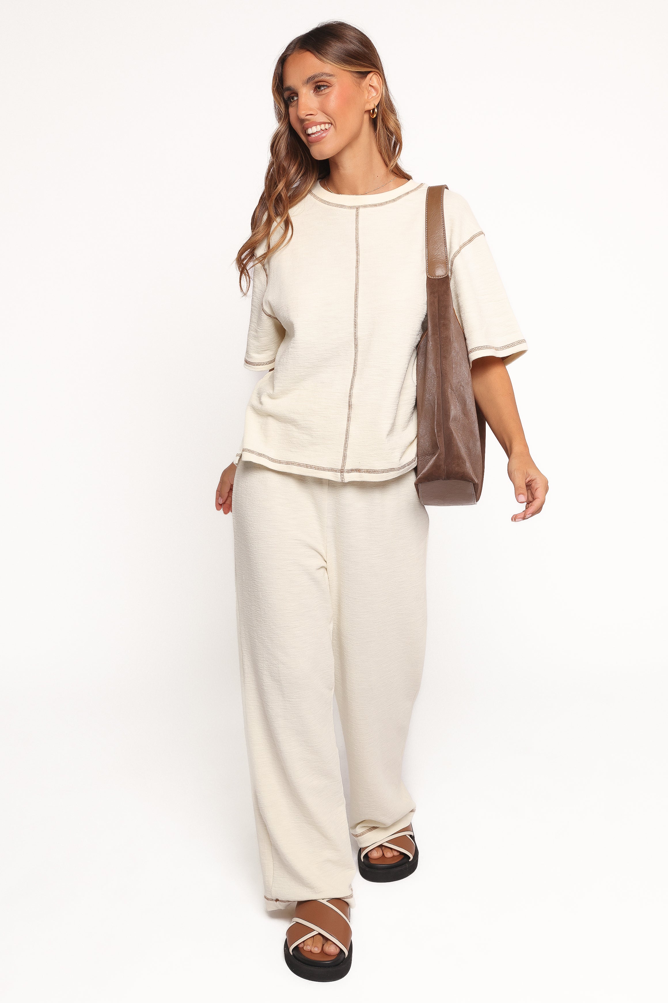 Petal and Pup USA SETS Angler Knit Set - Cream