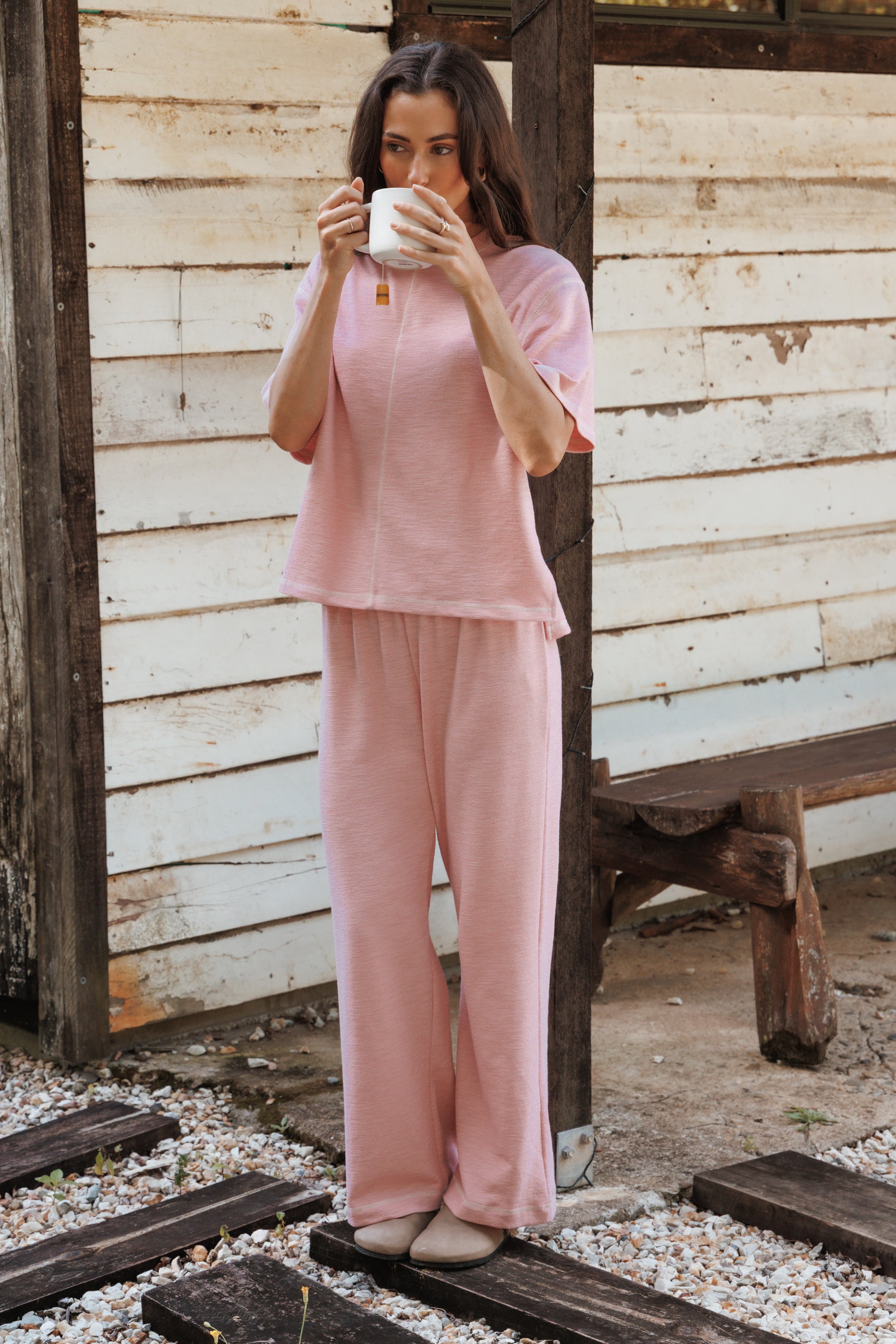 Petal and Pup USA SETS Angler Knit Set - Pink