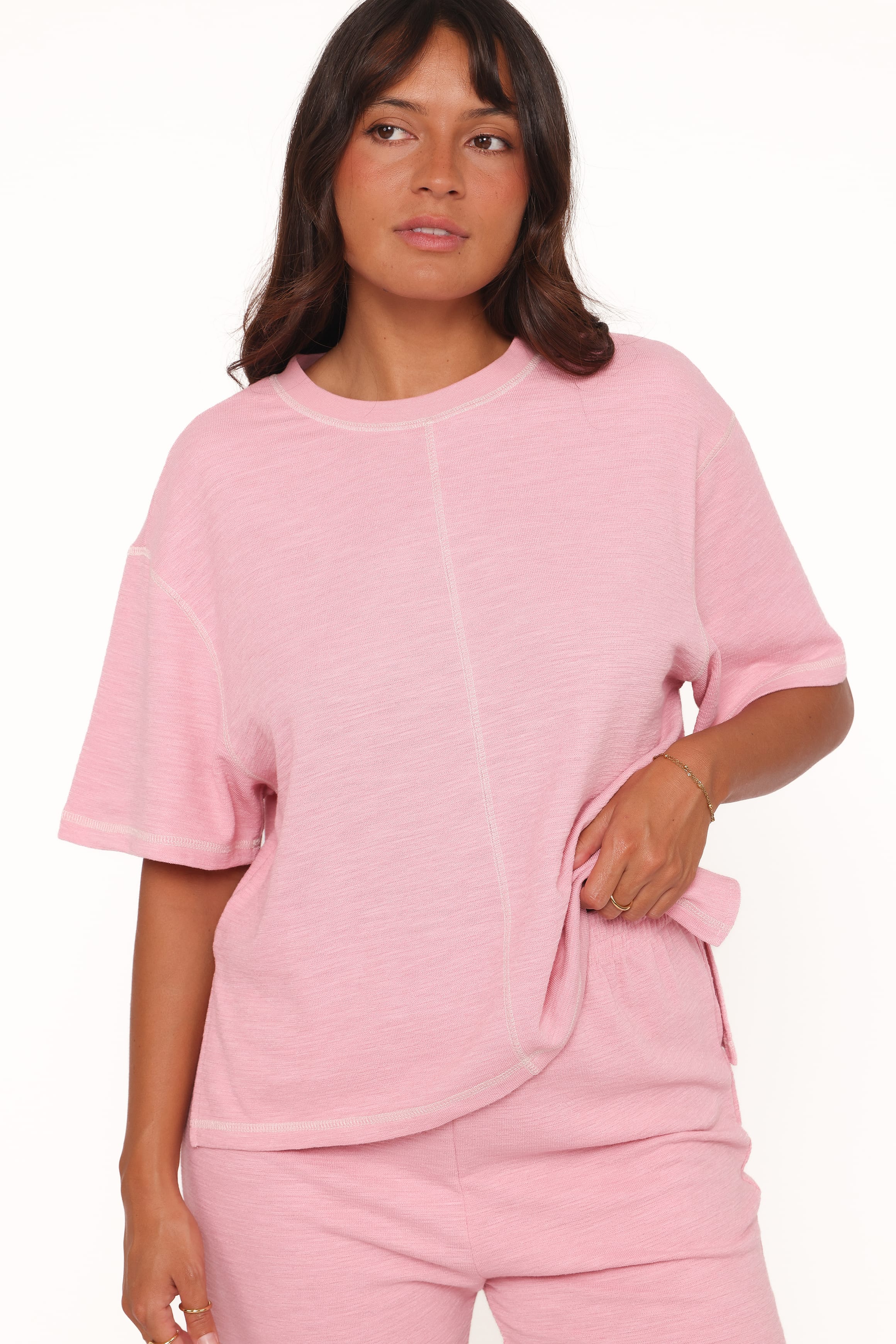 Petal and Pup USA SETS Angler Knit Set - Pink