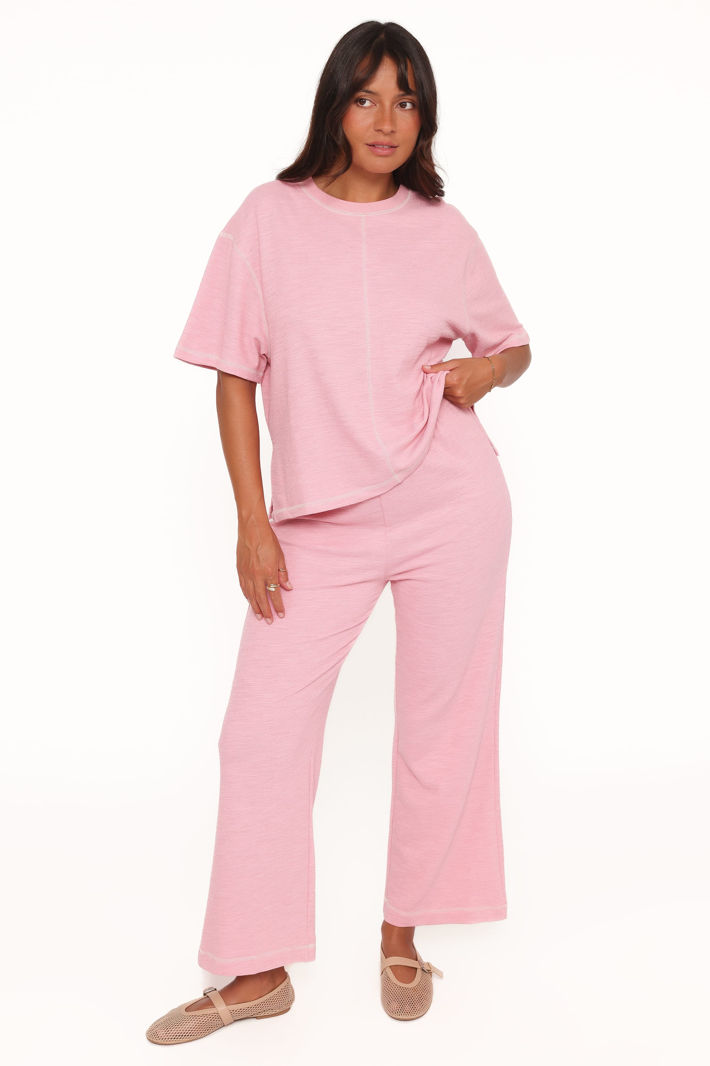 Petal and Pup USA SETS Angler Knit Set - Pink