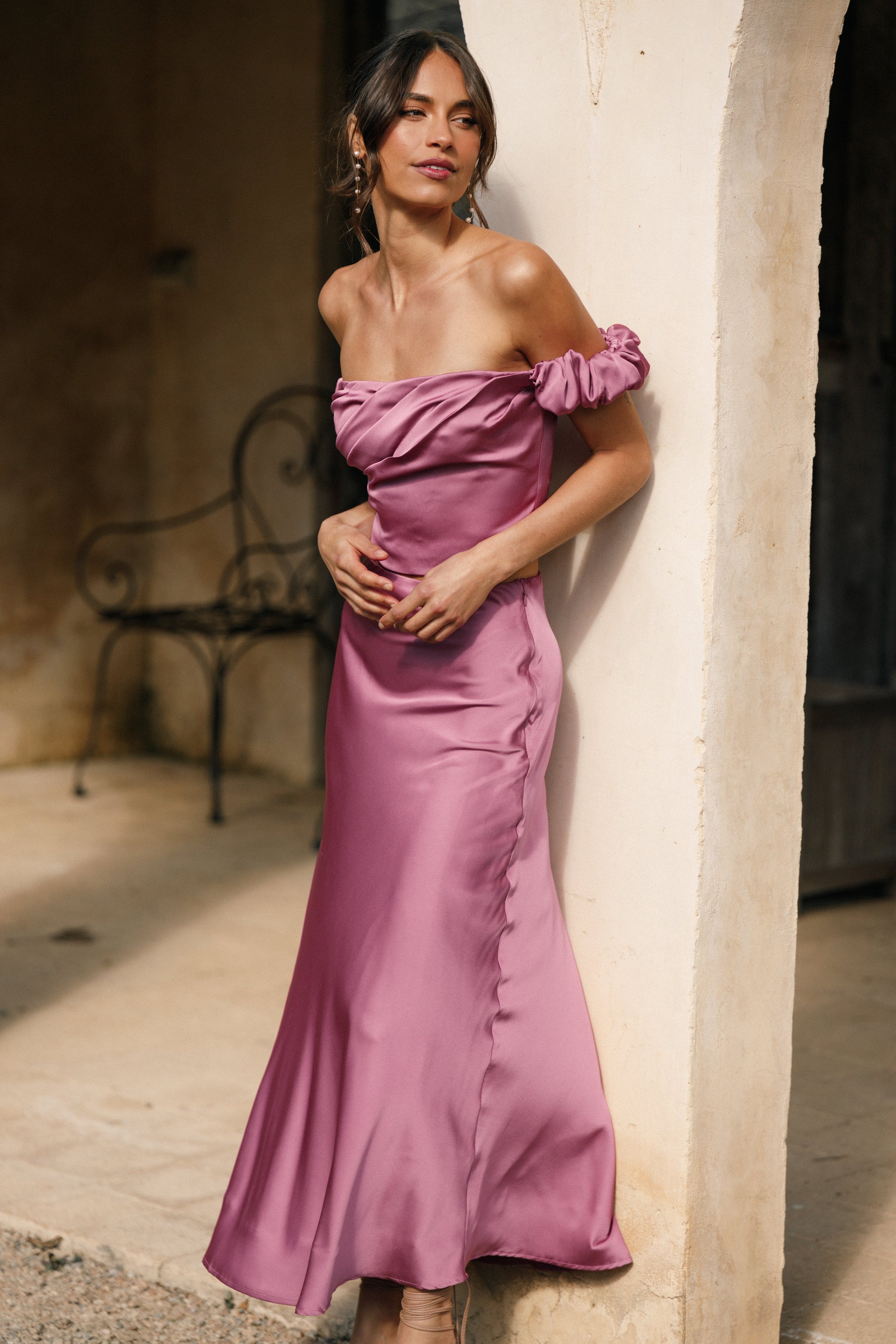 Petal and Pup USA SETS Arabella Two Piece Set - Dark Rose