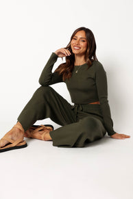 Petal and Pup USA SETS Ayers Long Sleeve Set - Olive