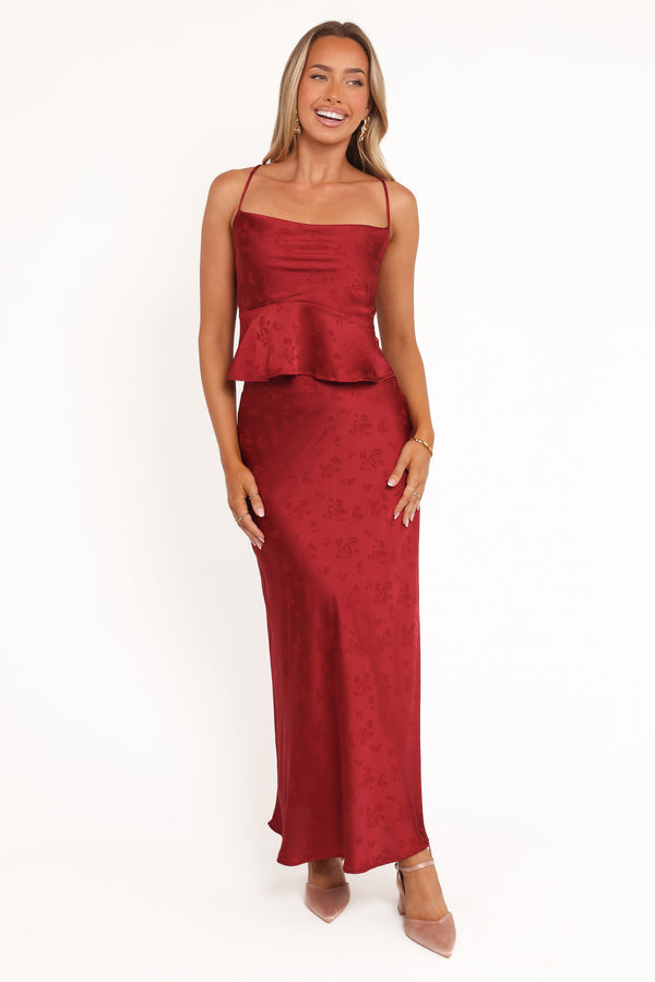 Petal and Pup Women's Belle Two Piece Set - Burgundy - Red Petal and Pup Women's Belle Two Piece Set - Burgundy - Red