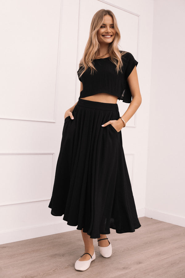 Petal and Pup USA SETS Bessie Two Piece Set - Black