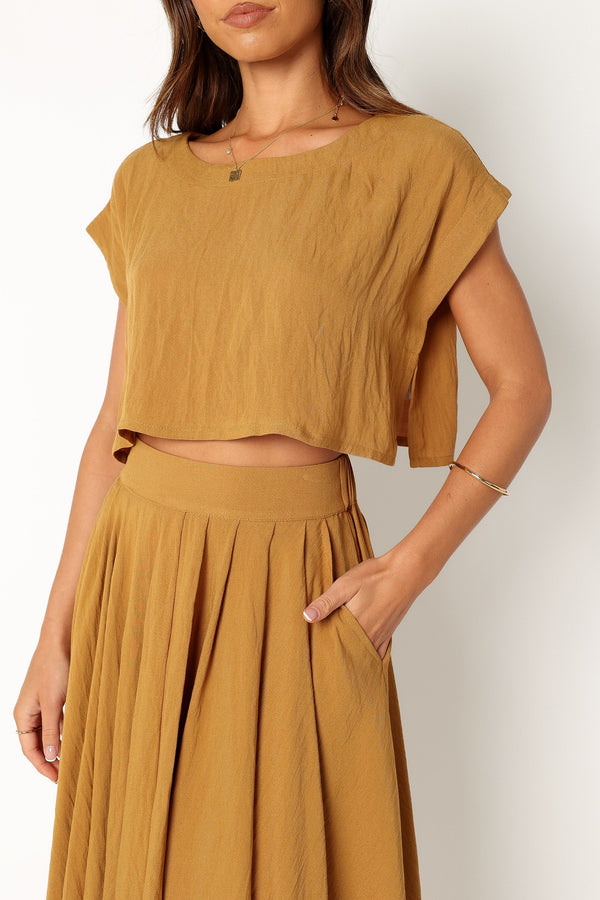 Petal and Pup USA SETS Bessie Two Piece Set - Mustard