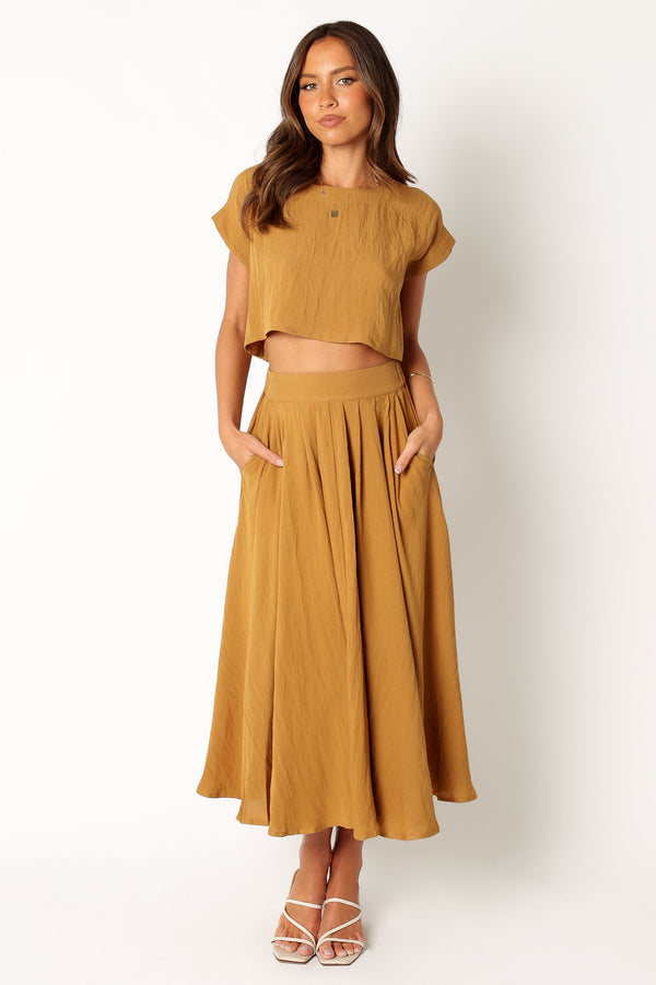 Petal and Pup USA SETS Bessie Two Piece Set - Mustard