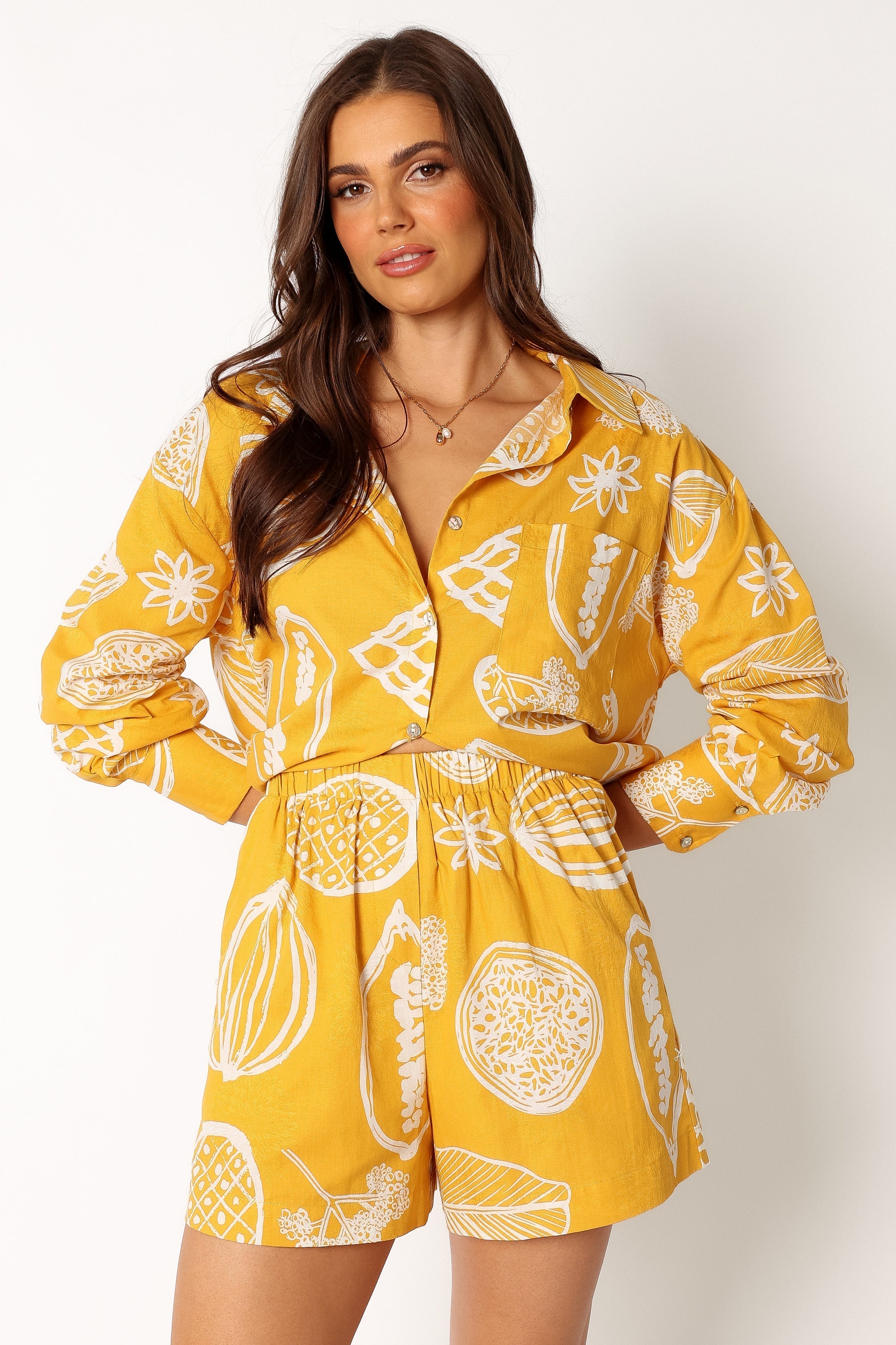 Petal and Pup USA SETS Bonnie Two Piece Set - Yellow