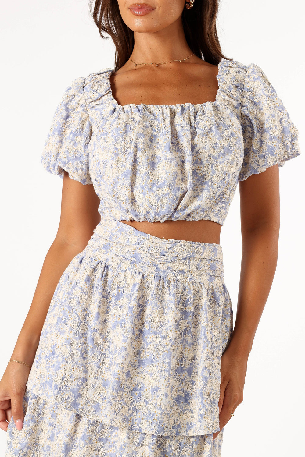 Petal and Pup USA SETS Breanna Two Piece Set - Dusty Blue