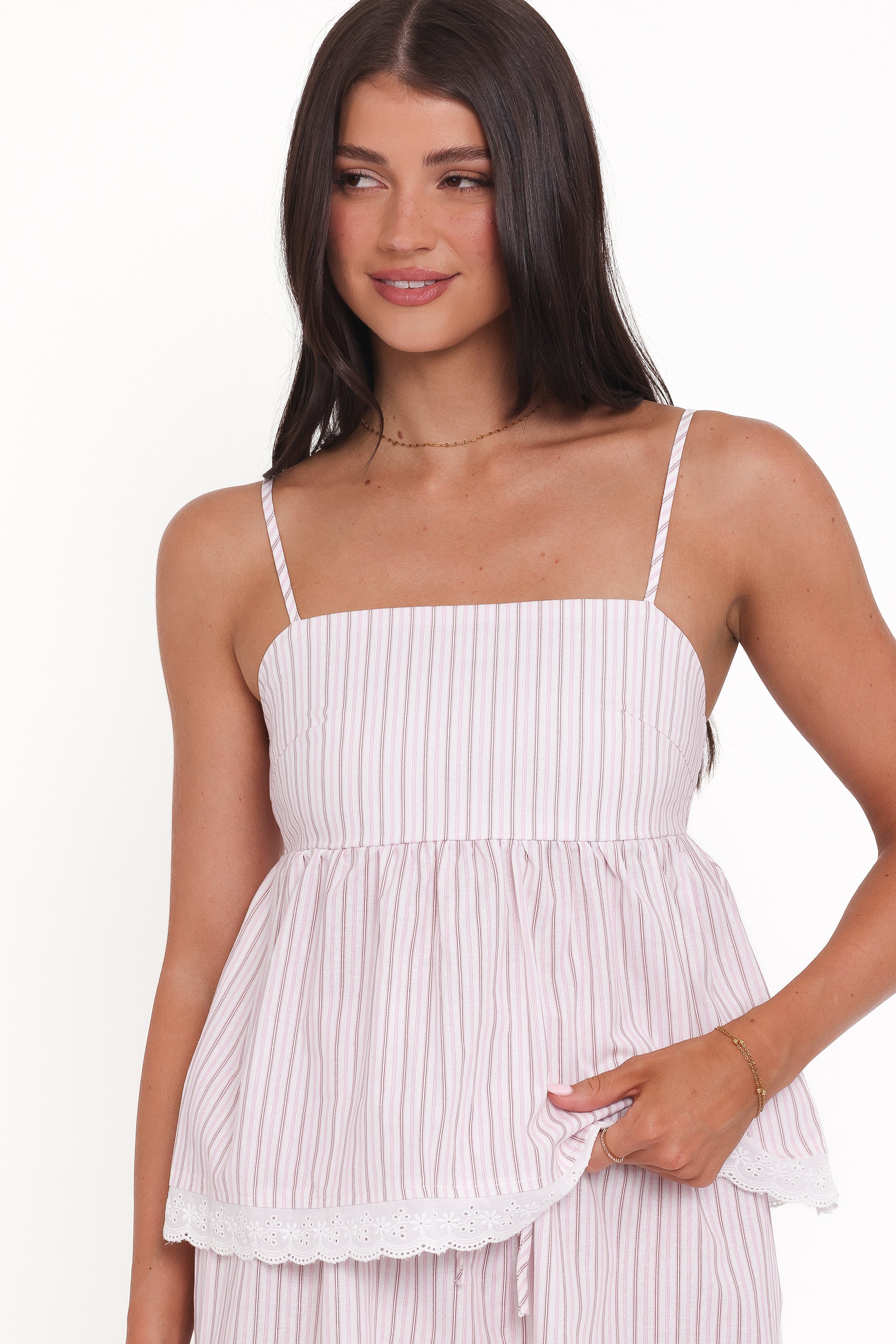 Petal and Pup USA SETS Bridie Short Set - Pink Stripe