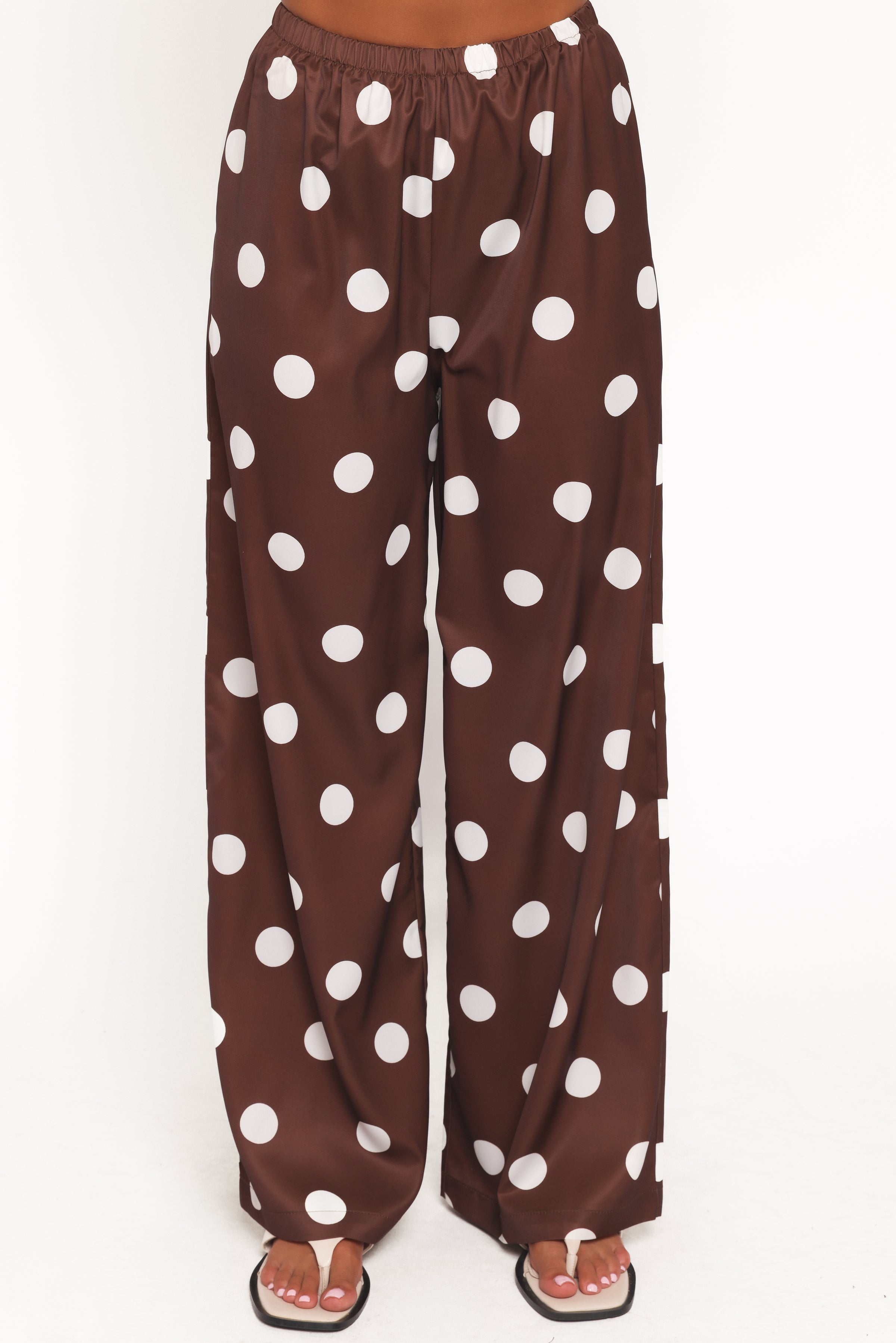 Petal and Pup USA SETS Brielle Polka Dot Set - Brown Polka Dot