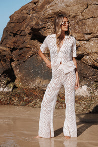 Petal and Pup USA SETS Briony Knit Pant Set - Cream