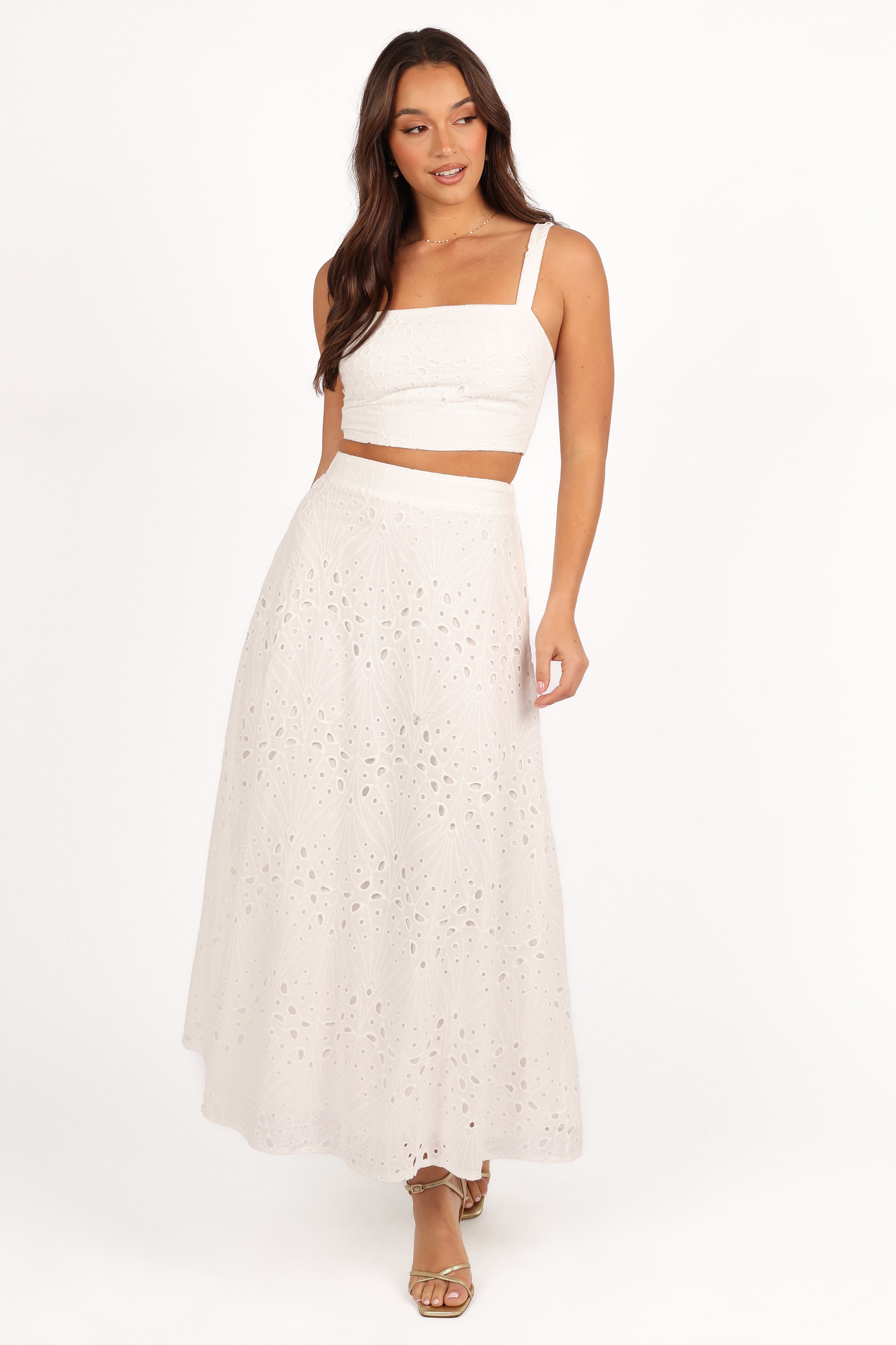 Petal and Pup USA SETS Camellia Two Piece Set - White