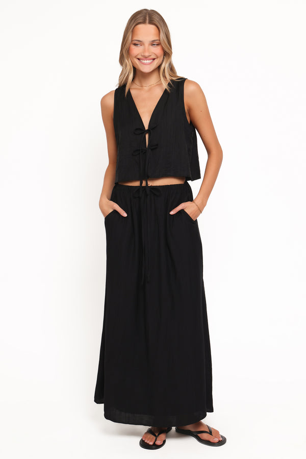 Petal and Pup USA SETS Captie Skirt Set - Black