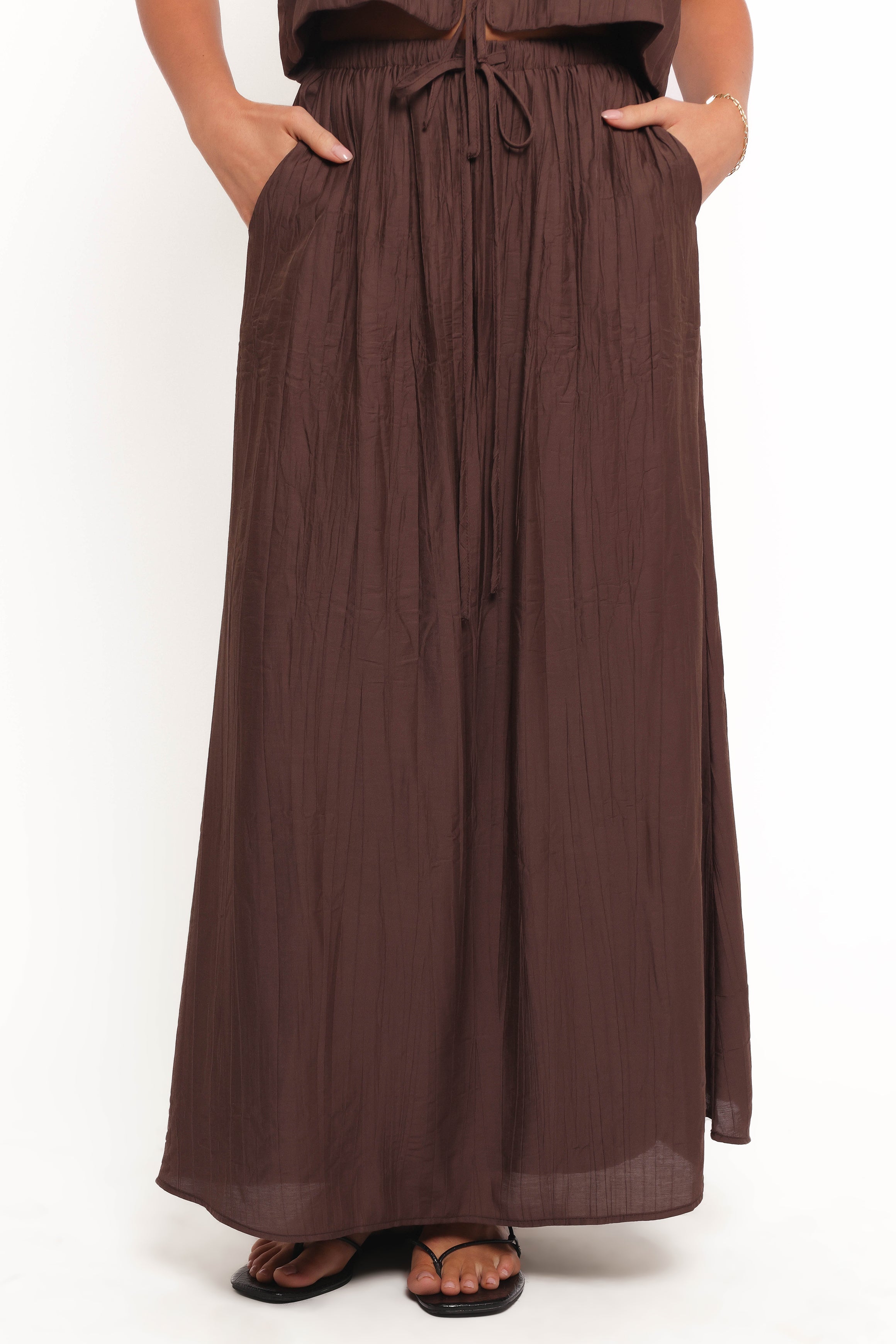 Petal and Pup USA SETS Captie Skirt Set - Chocolate Brown