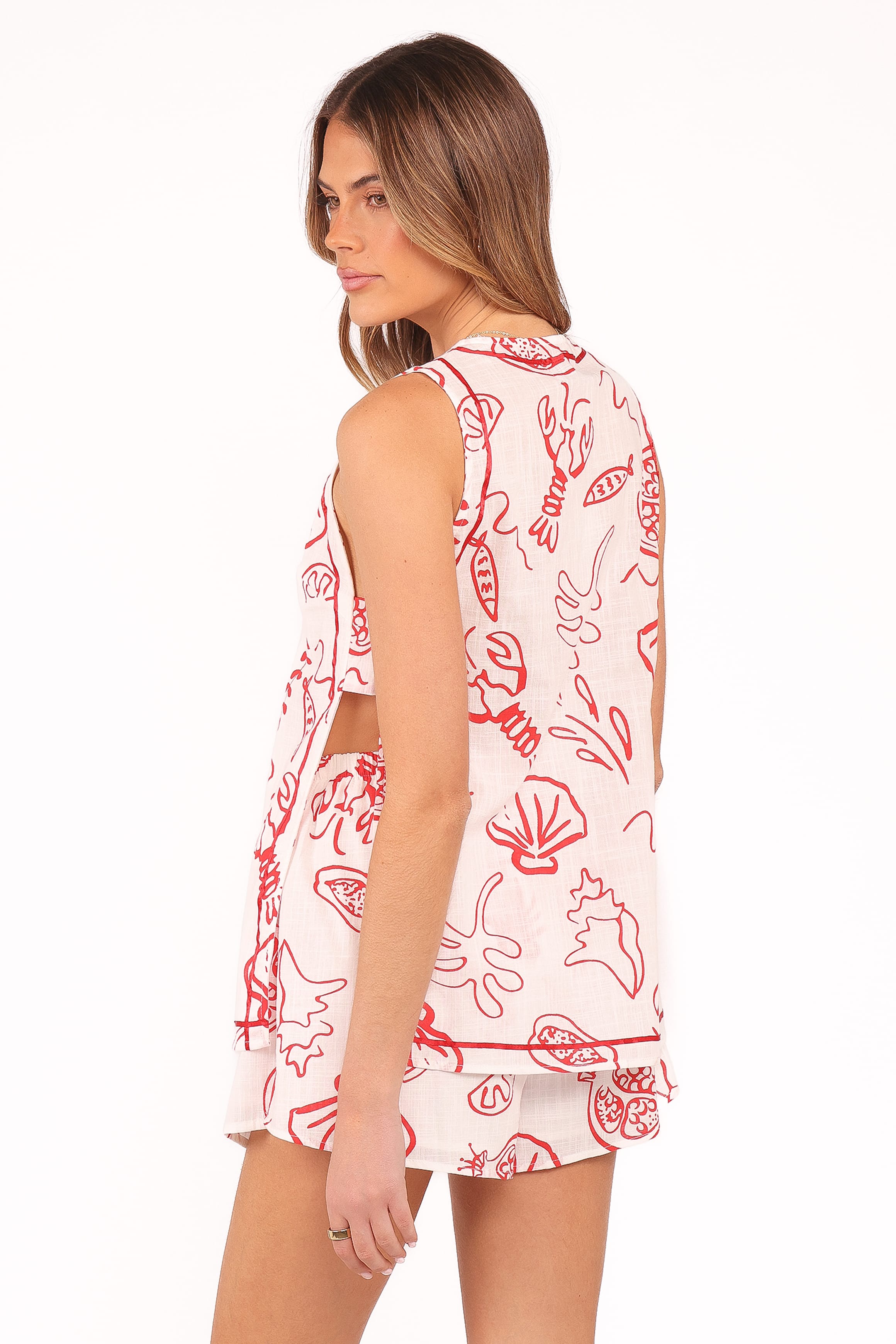 Petal and Pup USA SETS Cefalu Short Set - Red Lobster (Hold for Amazon)
