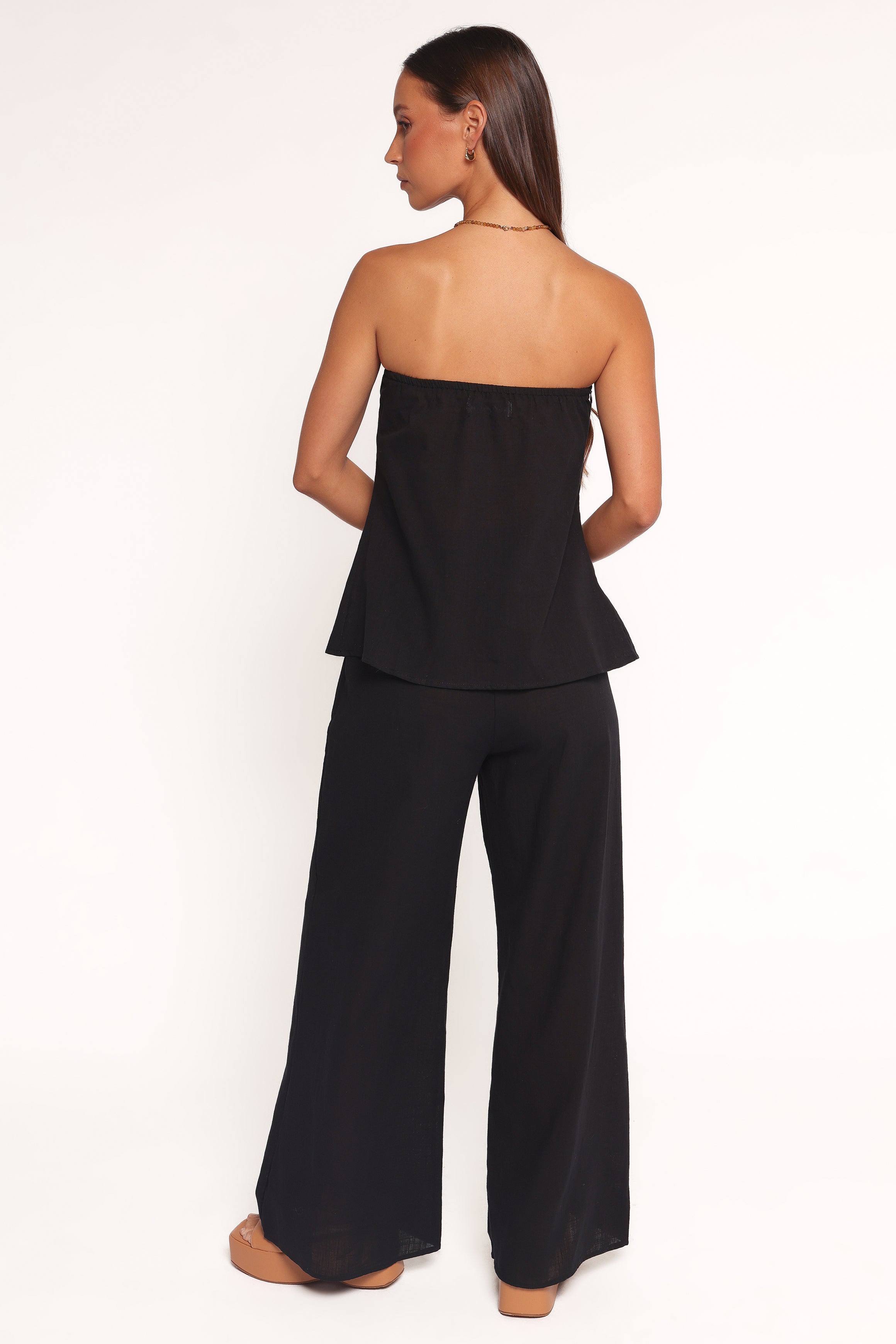 Petal and Pup USA SETS Charlie Strapless Pant Set - Black (Hold for Rack)