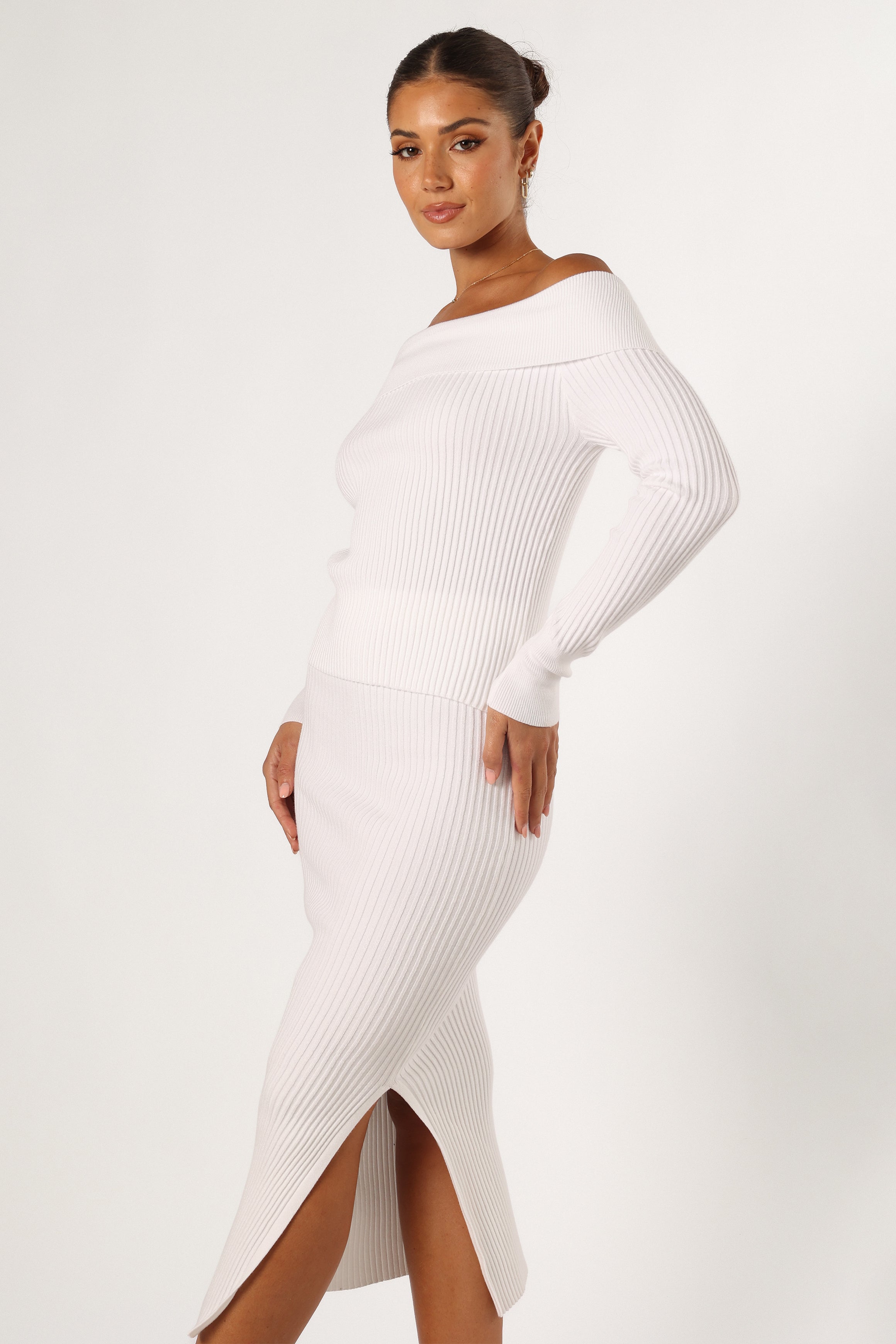 Petal and Pup USA SETS Charlotte Knitted Set - White