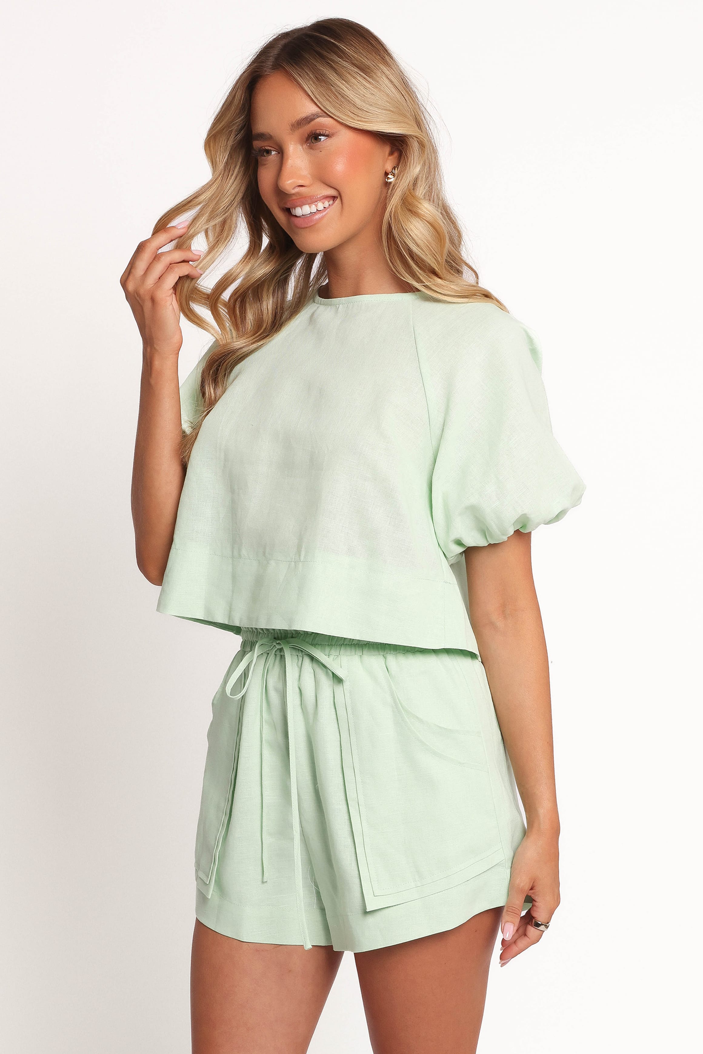 Petal and Pup USA SETS Chelsey Linen Set - Sage (Hold for Rack)